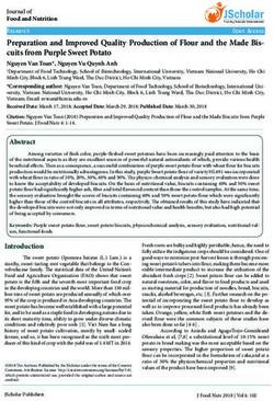 Preparation and Improved Quality Production of Flour and the Made Bis-cuits from Purple Sweet Potato - JScholar Publisher