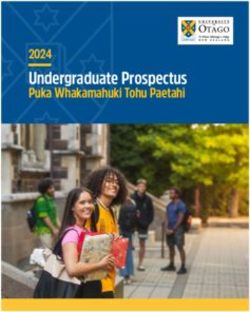 UNIVERSITY OF OTAGO - Undergraduate Prospectus 2024