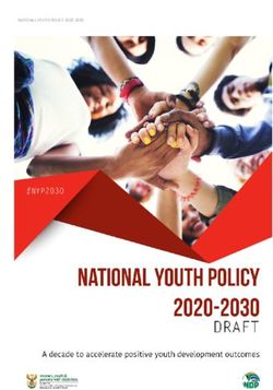 NATIONAL YOUTH POLICY 2020-2030 - South African Government