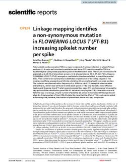 Linkage mapping identifies a non synonymous mutation - in FLOWERING LOCUS T (FT B1) - Nature