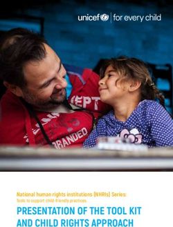PRESENTATION OF THE TOOL KIT AND CHILD RIGHTS APPROACH - National human rights institutions (NHRIs) Series: Tools to support child-friendly ...
