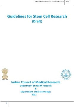 Guidelines For Stem Cell Research Draft Indian Council Of Medical