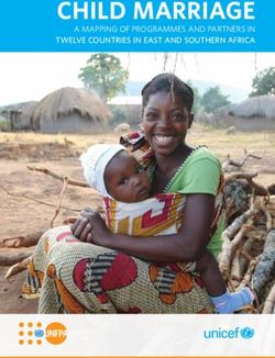 CHILD MARRIAGE A MAPPING OF PROGRAMMES AND PARTNERS IN TWELVE COUNTRIES IN EAST AND SOUTHERN AFRICA - ReliefWeb