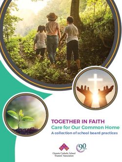 TOGETHER IN FAITH Care for Our Common Home A collection of school board practices - Ontario ...