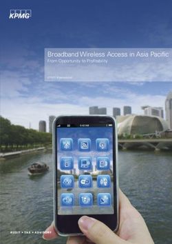 Broadband Wireless Access in Asia Pacific - From Opportunity to Profitability KPMG International - TRPC Pte. Ltd.