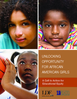 UNLOCKING OPPORTUNITY FOR AFRICAN AMERICAN GIRLS - A Call to Action for Educational Equity