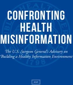 Confronting Health Misinformation - The U.S. Surgeon General's Advisory on Building a Healthy Information Environment - HHS.gov