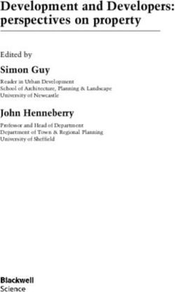 Development and Developers: perspectives on property