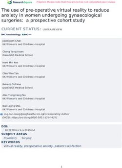 The use of pre-operative virtual reality to reduce anxiety in women undergoing gynaecological surgeries: a prospective cohort study