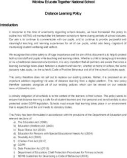 Wicklow Educate Together National School Distance Learning Policy