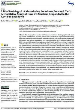 I Was Smoking a Lot More during Lockdown Because I Can': A Qualitative Study of How UK Smokers Responded to the Covid-19 Lockdown