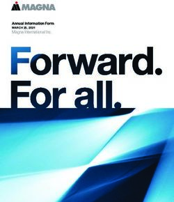 Annual Information Form - MARCH 25, 2021 - Magna International