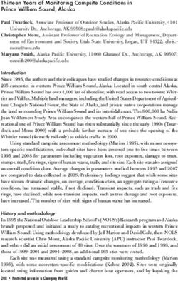 Thirteen Years of Monitoring Campsite Conditions in Prince William Sound, Alaska
