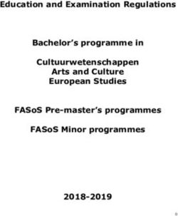 EDUCATION AND EXAMINATION REGULATIONS BACHELOR'S PROGRAMME IN CULTUURWETENSCHAPPEN ARTS AND CULTURE EUROPEAN STUDIES FASOS PRE-MASTER'S PROGRAMMES ...
