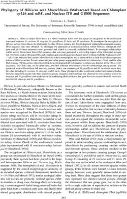 Phylogeny of Hibiscus sect. Muenchhusia (Malvaceae) Based on Chloroplast