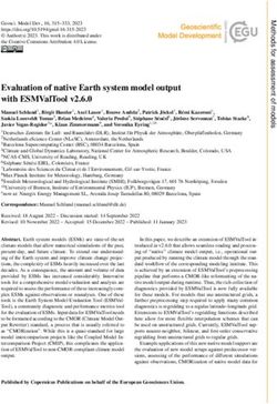 Evaluation Of Native Earth System Model Output With Esmvaltool V Gmd