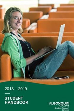 STUDENT HANDBOOK 2018 2019 - Algonquin College