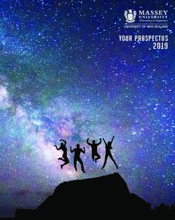 YOUR PROSPECTUS 2019 - Massey University