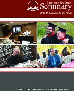 2015-16 ACADEMIC CATALOG - EMBRACING THE WORD REACHING THE WORLD