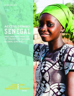 SENEGAL ACCESS DENIED: PRELIMINARY IMPACTS OF TRUMP'S EXPANDED GLOBAL GAG RULE - PAI
