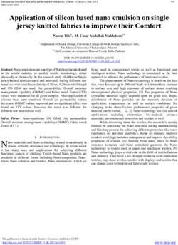 Application of silicon based nano emulsion on single jersey knitted fabrics to improve their Comfort
