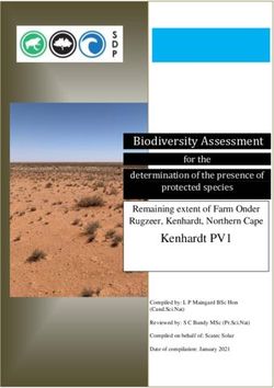 Biodiversity Assessment - for the determination of the presence of protected species - Cape EAPrac