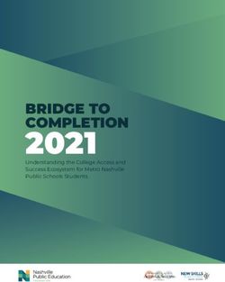2021 BRIDGE TO Understanding the College Access and Success Ecosystem for Metro Nashville Public Schools Students - Nashville Public Education ...