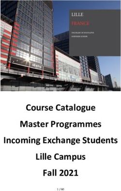Course Catalogue Master Programmes Incoming Exchange Students Lille Campus Fall 2021 - SKEMA Business School