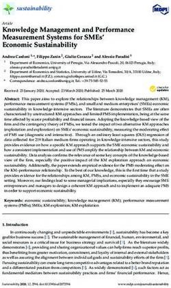 Knowledge Management and Performance Measurement Systems for SMEs' Economic Sustainability - MDPI