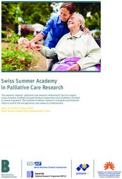 Swiss Summer Academy in Palliative Care Research