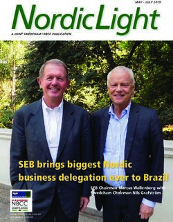 A JOINT SWEDCHAM / NBCC PUBLICATION Nordic Light