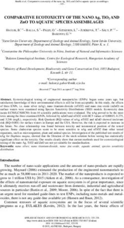 ZNO TO AQUATIC SPECIES ASSEMBLAGES - COMPARATIVE ECOTOXICITY OF THE NANO AG, TIO2