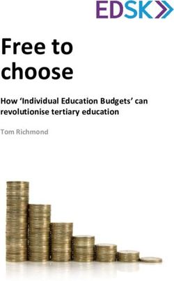 Free to choose revolutionise tertiary education How 'Individual Education Budgets' can - EDSK