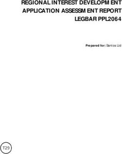 REGIONAL INTEREST DEVELOPMENT APPLICATION ASSESSMENT REPORT LEGBAR PPL2064 - Prepared for: Santos Ltd