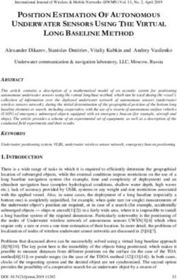 POSITION ESTIMATION OF AUTONOMOUS UNDERWATER SENSORS USING THE VIRTUAL LONG BASELINE METHOD