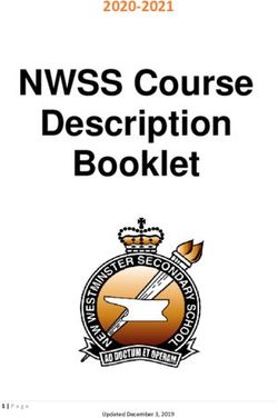 NWSS Course Description Booklet 2020-2021 - New Westminster ...