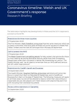 Coronavirus timeline: Welsh and UK Government's response - Senedd Research