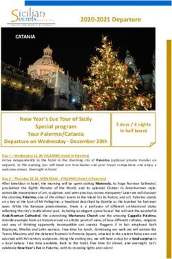 2020-2021 Departure - Sicilian Secrets