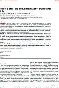 Microbial status and product labelling of 58 original tattoo inks