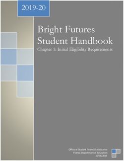 Bright Futures Student Handbook 2019-20 - Bright Futures Scholarship