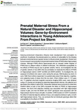 Prenatal Maternal Stress From A Natural Disaster And Hippocampal