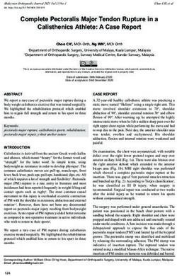 Complete Pectoralis Major Tendon Rupture In A Calisthenics Athlete A