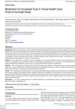 Blockchain for Increased Trust in Virtual Health Care: Proof-of-Concept Study - Journal ...