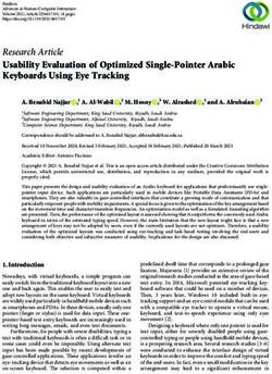 Usability Evaluation of Optimized Single-Pointer Arabic Keyboards Using Eye Tracking