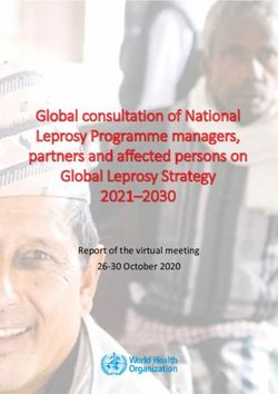 Global consultation of National Leprosy Programme managers, partners and affected persons on Global Leprosy Strategy 2021-2030 - RSU
