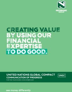UNITED NATIONS GLOBAL COMPACT - COMMUNICATION OF PROGRESS FOR THE YEAR ENDED 31 DECEMBER 2019 - AWS
