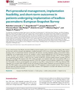 Peri-procedural management, implantation feasibility, and short-term outcomes in patients undergoing implantation of leadless pacemakers: European ...