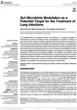 Gut Microbiota Modulation As A Potential Target For The Treatment Of