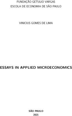 ESSAYS IN APPLIED MICROECONOMICS - FUNDAÇÃO GETULIO VARGAS ESCOLA DE ECONOMIA DE SÃO PAULO VINICIUS GOMES DE LIMA