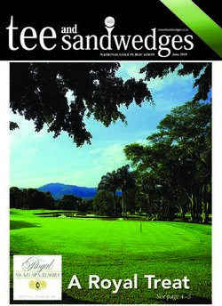 A Royal Treat See page 4 -5 - June 2018 - Tee and Sandwedges